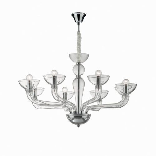 Ideal Lux csillár - CASANOVA SP8 TRASPARENTE