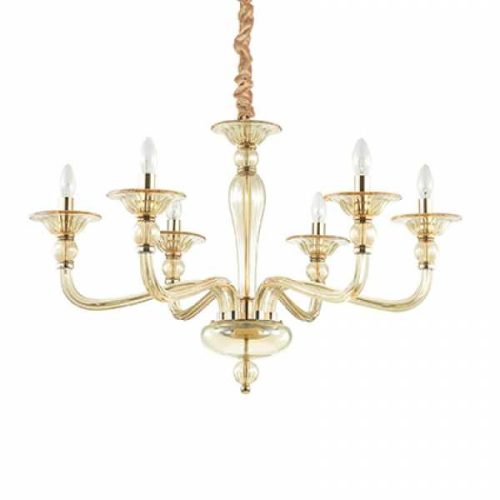Ideal Lux DANIELI SP6 AMBRA csillár - 159942